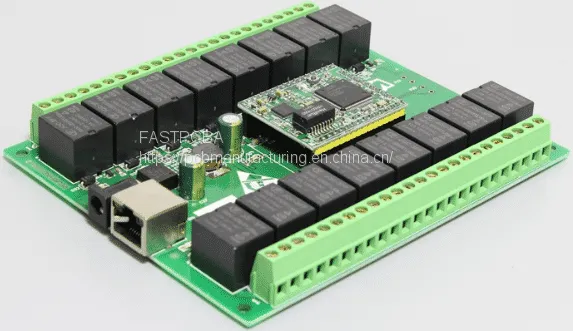 Smart electronic board for network relay control switch