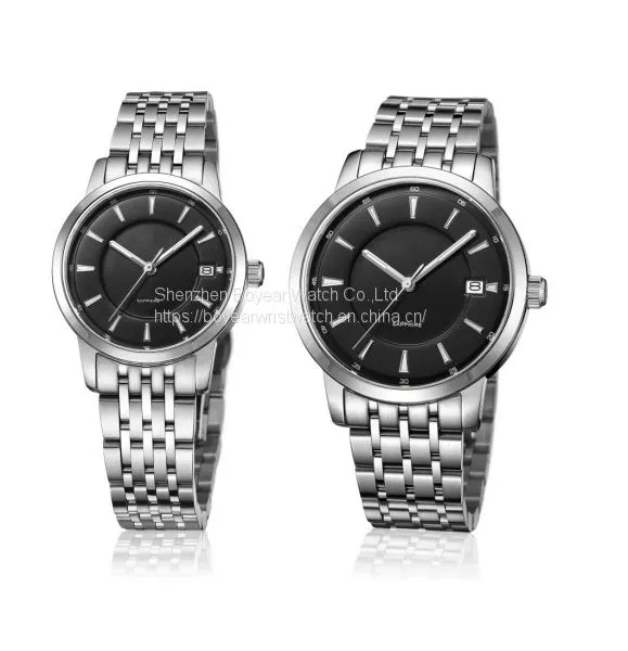Couples Lovers′ Watch Alloy Wrist Watch Stainless Steel Analog Quartz Watch OEM Fashion Watch photo-5