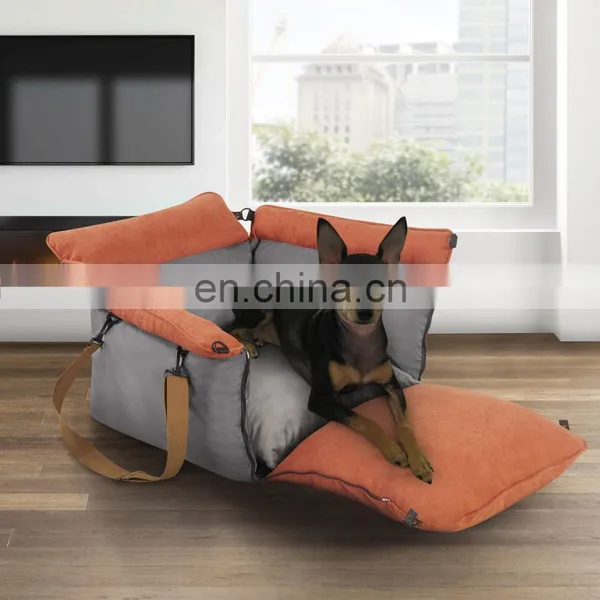 Pet Car Seat Bed Luxury Dog Travel Bed With Handle Soft Dog Boster Car Seat Indoor Pet Sofa photo-2