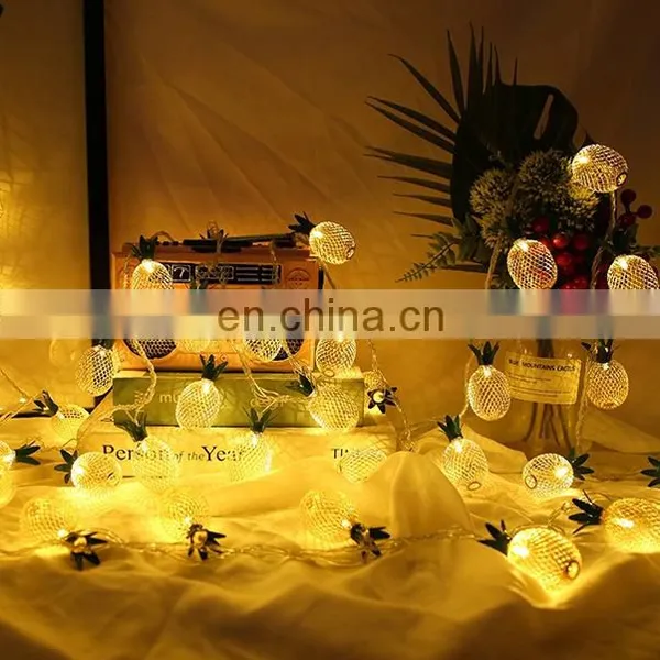 Led Metal Iron Pineapple Mesh Christmas String Lights Garden Bedroom Decoration Indoor Party Wedding Waterproof Fairy Light photo-5