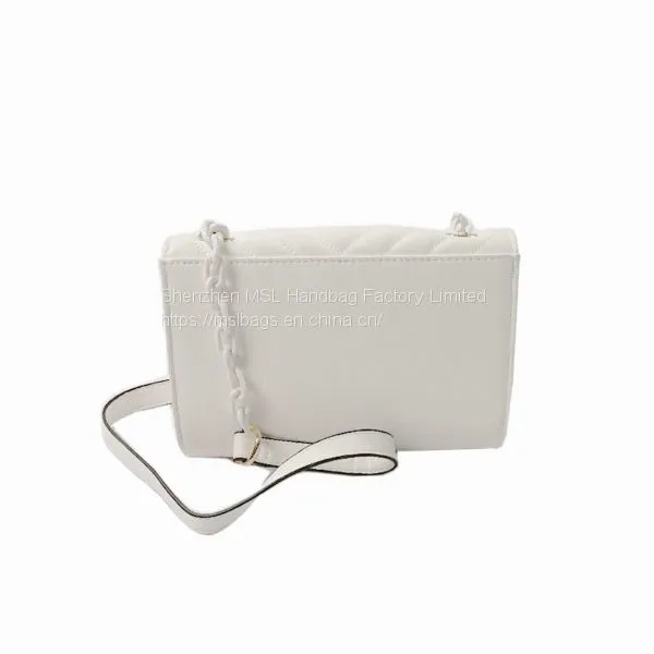 Designer Custom Lady Popular Chevron Quilting Pattern Shoulder Handbags Chunky Metal Chains Shoulder Crossbody photo-2