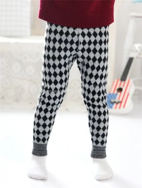 Unisex Cotton Casual Pants Children's Cashmere Trousers Kids Plaid Trousers Children's Pants photo-3