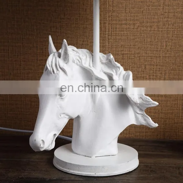 Unique Horse Statue Resin Animal Shape Custom Home Decor Table Lamps for Hotel Home photo-6