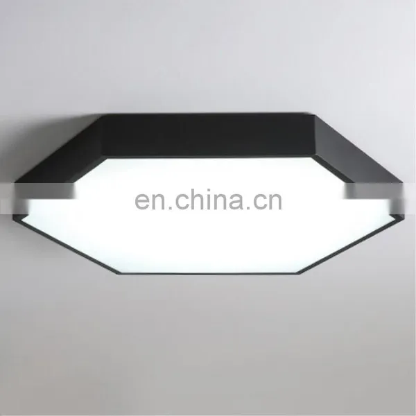 Modern Creative Geometric Wrought Iron Remote Control Ceiling Lamps photo-2
