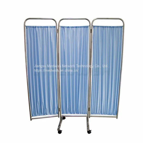 AG-SC002 Manufacturers Three Fold Waterproof Folding Medical Patient Examination Bedside Hospital Partition Screen