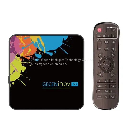 GECEN A3 Android 10 Телевизионный бокс Amlogic S905X3 с двойным Wi-Fi