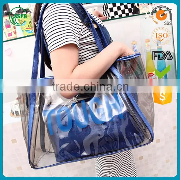 Simple Designed Fancy Pvc Handle Bag for Shopping From China photo-2