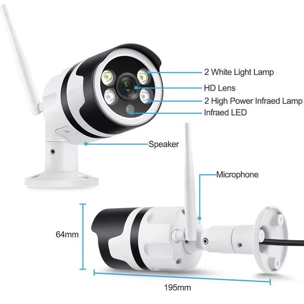Tuya Smart Life Onvif HD 1080P Waterproof Outdoor IP Camera P2P WiFi Security Camera TV Surveillance Camera Metal Case photo-4