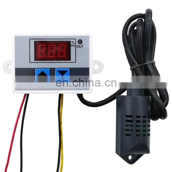 XH-W3005 Digital Humidity Controller 220V 12V 24V Hygrometer Humidity Control Switch 0~99%RH Hygrostat With Humidity Sensor photo-2