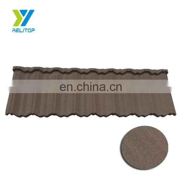 Made From China 0.5 Mm Thick Aluminum Zinc Roofing Sheet High Quality Metal Stone Coated Roof Tile photo-2