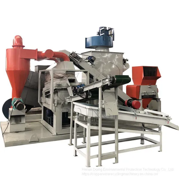 99% separating rate copper wire recycling machine for separating copper and plastic from cable wires