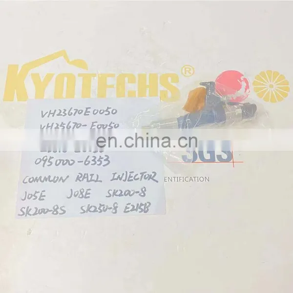 Excavator Parts VH23670E0050 VH25670-E0050 VH23670E0010 23670-E0050 095000-6353 COMMON RAIL INJECTOR JO5E Jo8E SK200-8 photo-2