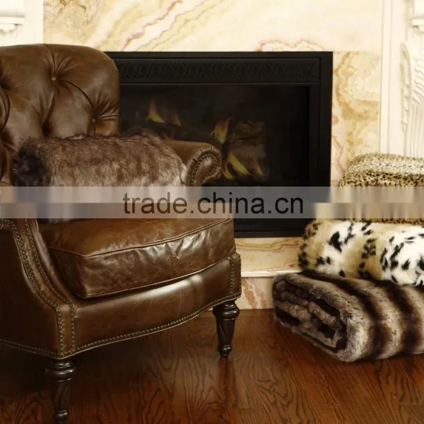 Leopard Faux Fur Blanket photo-2