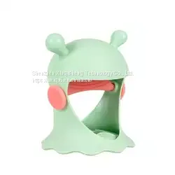 Baby Teether Silicone Soft Teethers For Babies Wear on Hand Mushroom Soothing Teether Mitten Hand photo-2