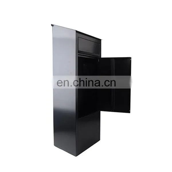 Custom Intelligent Integrated Metal Black Wall Mount Parcel Letter Mailing Mail Post Packaging Large Drop Box photo-4