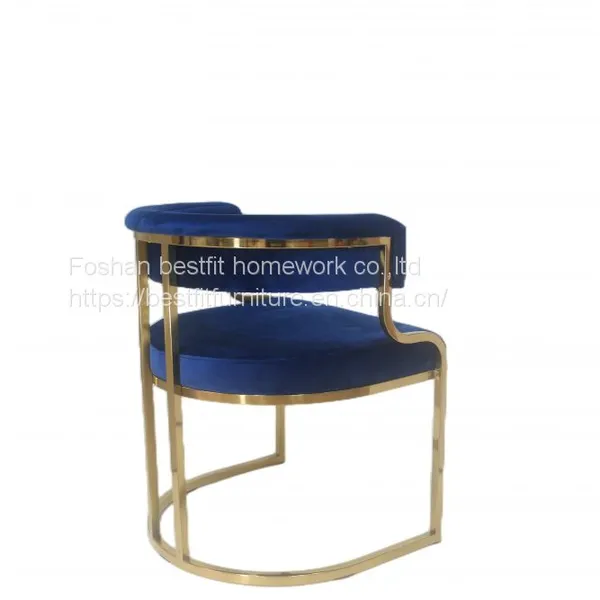 XC269 Nice S Shape Handle Stainless Steel Dining Chair Home Furniture photo-3