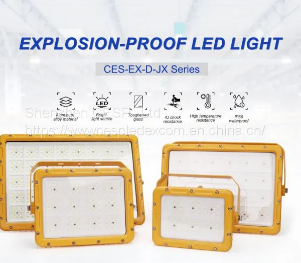 CESP High Power Square LED Explosion-proof Light Ex tb IIIC T80 Db 30W~400W Waterproof, Dustproof and Explosion-proof Floodlight