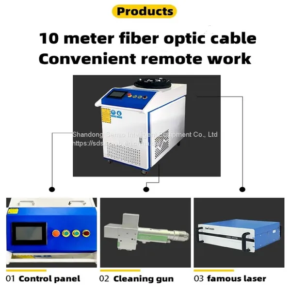 Factory Handheld Laser Rust Remover Non-contact Oxide Skin Paint Oil Stain Cleaning Metal Laser Cleaning Machine photo-2