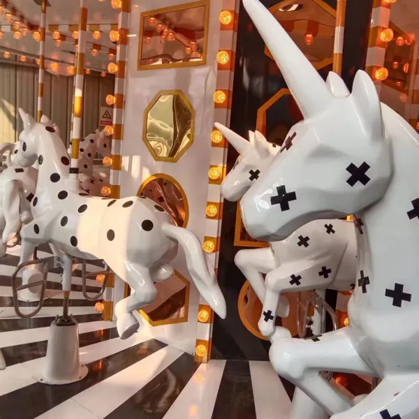 For Kids Pour La Seregraphique Rotating Horse Shopping Mall Upper Drive Carousel Rides photo-3
