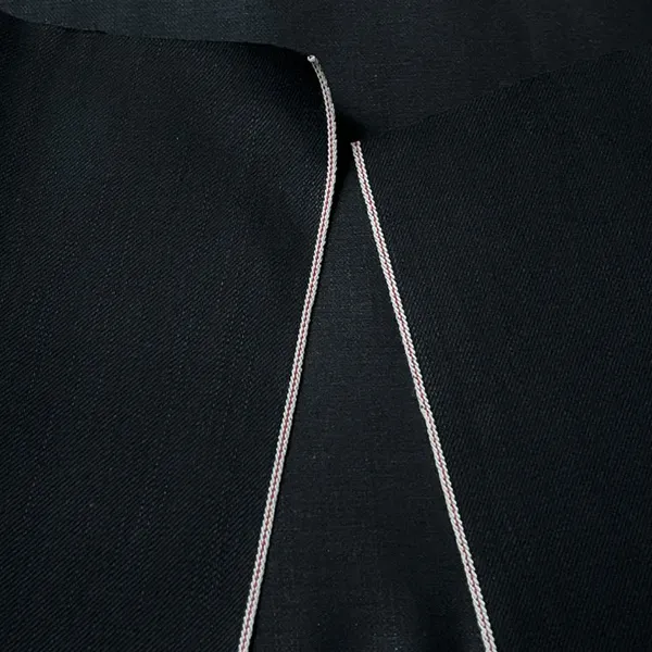 14.2 oz Solid Black Selvedge Denim Fabric Ready To Ship Wholesale Selvage Raw Denim Textile Manufactuers W6282803 photo-3