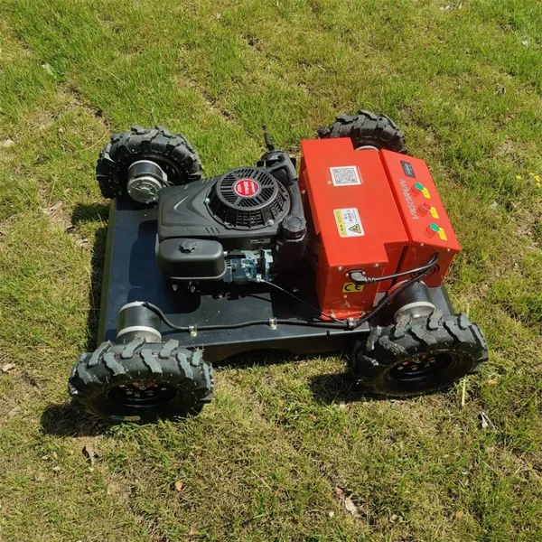 Petrol 550Mm Cutting Width 200 Meters Long Distance Control Remote Control Lawn Mower With Wheels photo-6
