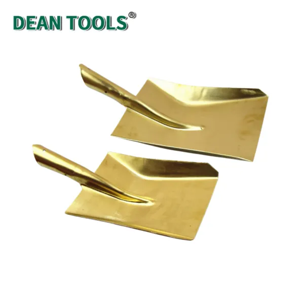 Brass Square Shovel,No Spark Square Shovel With Straight Blade and Comfort D-Grip Handle