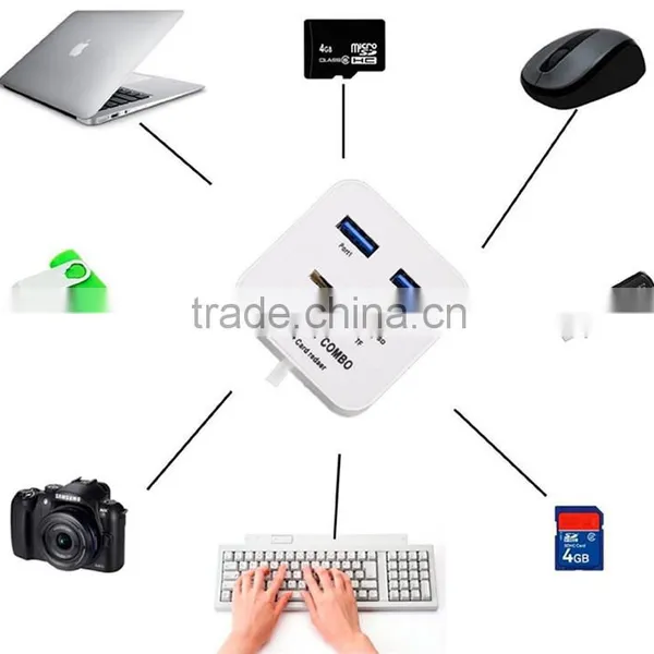 Universal Travel 3.1 Type C to 2 Ports Micro Card OTG Power Adapter photo-6