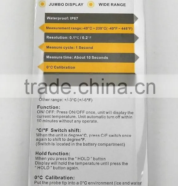 Rapid Accurate and Water Resistant High Quality Instant Read Cooking Thermometer photo-5
