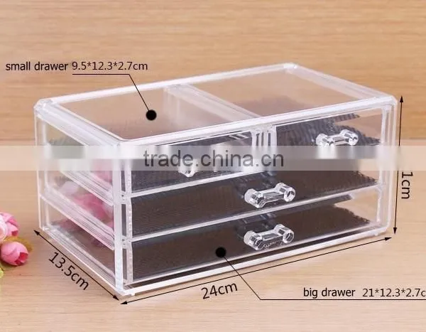 C13 ANPHY 4 Drawers PS Makeup Organizer Cosmetic Storage Box photo-2
