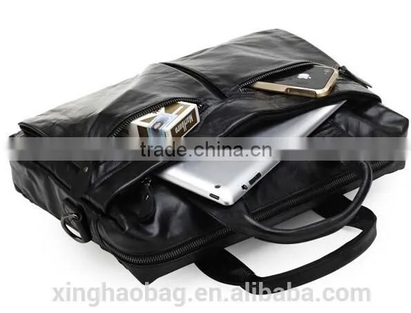 Business Leather 12.5 Inch Laptop Bag for Men Porte-documents Bags Italian Leather Portfolio Bag photo-4