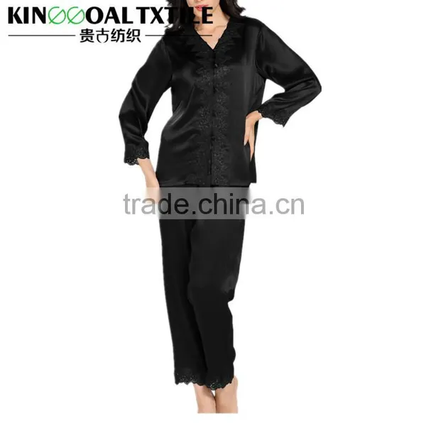 100% Pure Silk Pajama For Women Luxurious Sext Silk Sleepwear photo-4