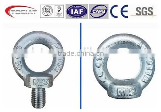 DIN580 Forged Eye Bolt and DIN582 Eye Nut
