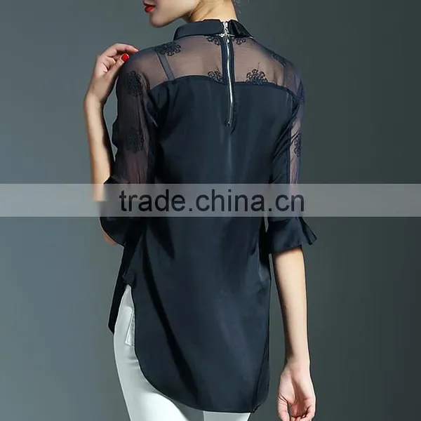 Apparel Manufacturers China Apparel Shirt Stand-up Collar Shirt photo-2