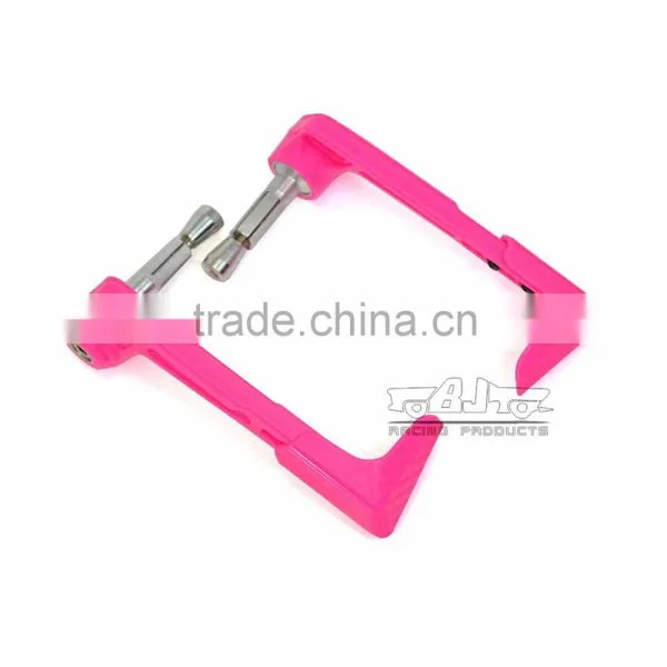 BJ-LG-004 Chinese Motorcycle Parts Pink Bent Style Adjustable Plastic Lever Guard photo-3