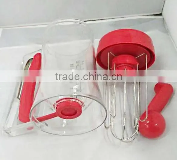 Plastic Measuring Cupcake Batter Dispenser With Mixer photo-2