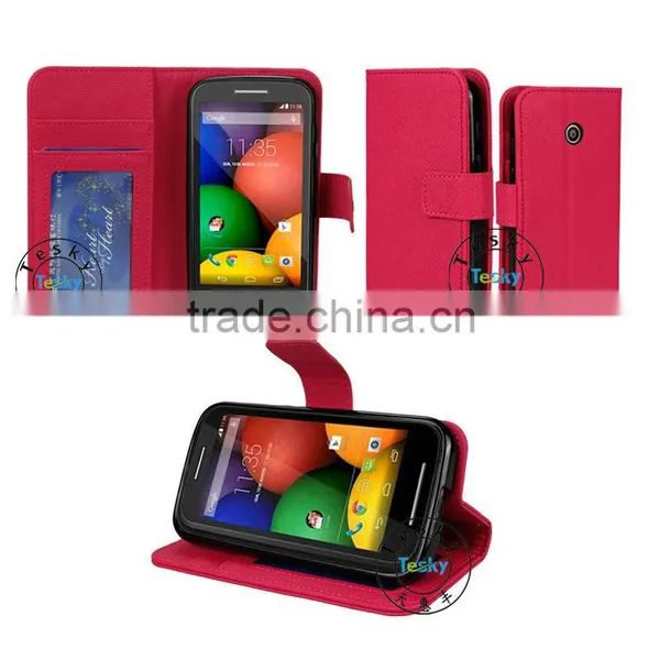 FOR MOTO E CASE COVER,PREMIUM FAUX LEATHER CASE SKIN FOR MOTOROLA MOTO E
