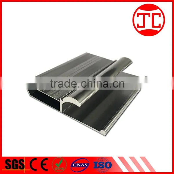 Black Anodized Aluminum Extrusion Profile for Hidden Cabinet Handle