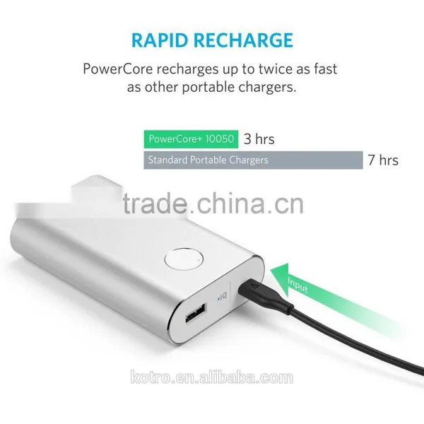 Anker PowerCore+ Fast Charging Portable Charger With Aluminum Shell and Qualcomm Certified Quick Charge 2.0 Technology photo-6