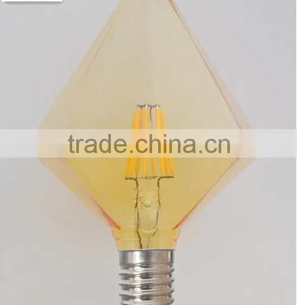 Diamond Appearance Amber LED Filament Bulb Decorative Light-bulbs E27 240V photo-2