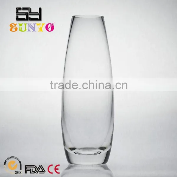 High Quality Handmade Clear Crystal Glass Vase photo-2
