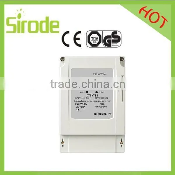 Electricity Three Phase Eletronic Prepaid Energy Meter