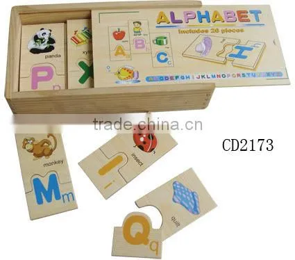Educational Wooden Alphabet Puzzle in Box