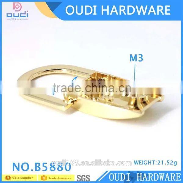 High Quality Bag Hardware Accessories Bag Fitting Metal Handle Buckle For Handbag photo-5