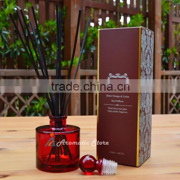 Aroma diffuser with reed diffuser bottles