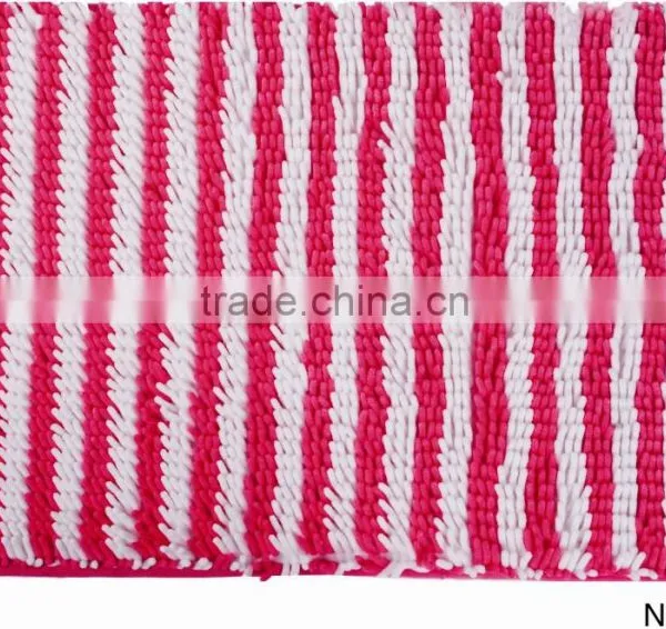 Chenille Floor Carpet With Anti Slip Base Double Color Living Room Mat photo-4