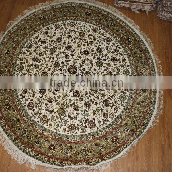 China Chinese Made Round Silk Carpets, Round Silk Rugs Factory in Guangzhou