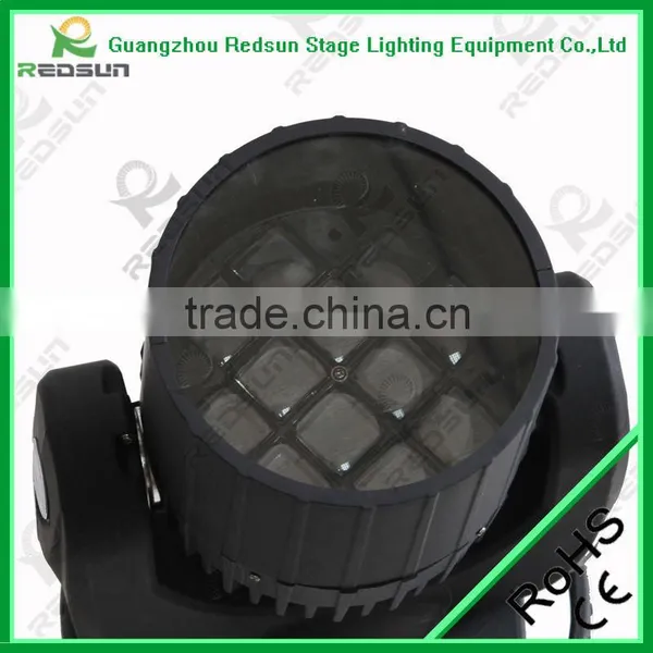 Lowest Price!!! High Quality LED Professional 12pcs 10W RGBW Moving Head Mini Euro Gobo Disco Moving Head Light photo-2