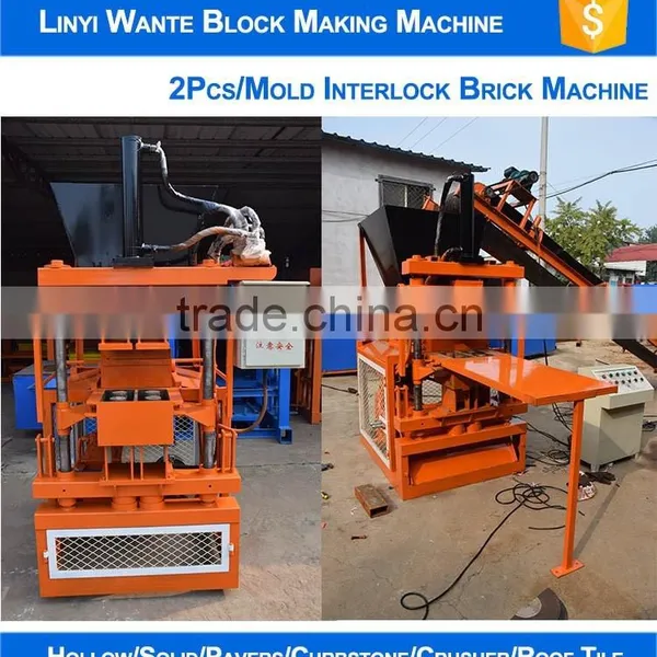 Wante Machinery WT2-10 Newest Improved Clay Interlocking Brick Eco Soil Compressed Factory Price photo-3