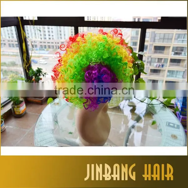 New Premium 2016 Wholesale Products Cosplay Wig Costume Ball Colorful Wig the World Cup Fans Wig photo-5