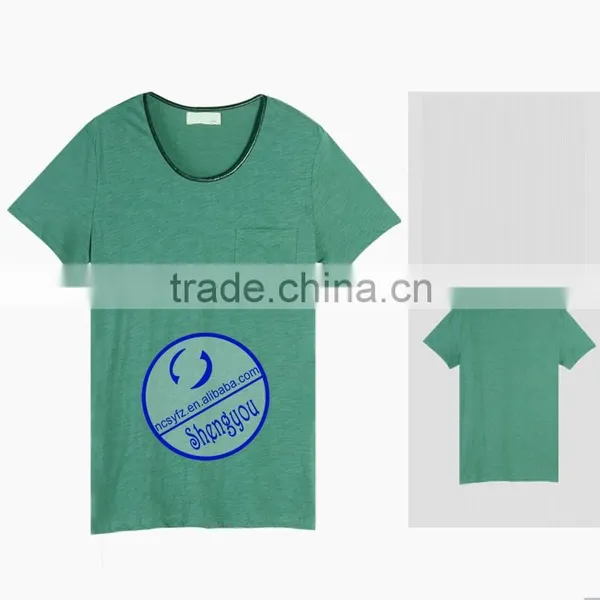 2015 Man Blank T-shirt Short Sleeve Cotton t Shirt Wholesale Man T-shirt photo-3
